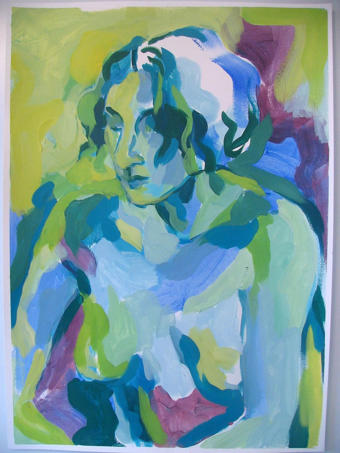 Eleonora in groen (portret olieverf - Jayven Art)