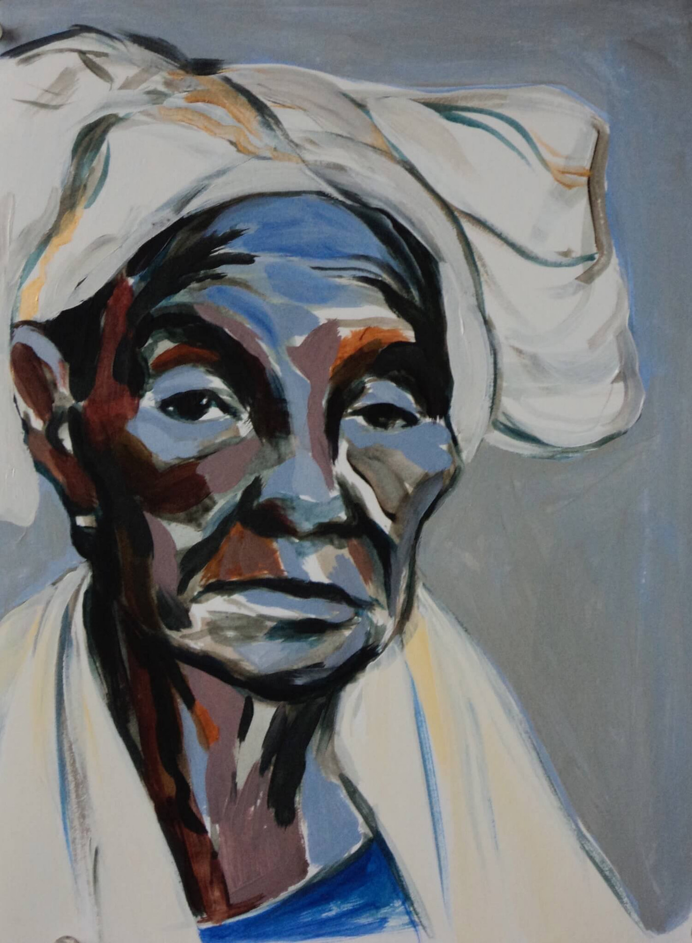 Oude vrouw, Coubalan (Gambia - Jayven Art)