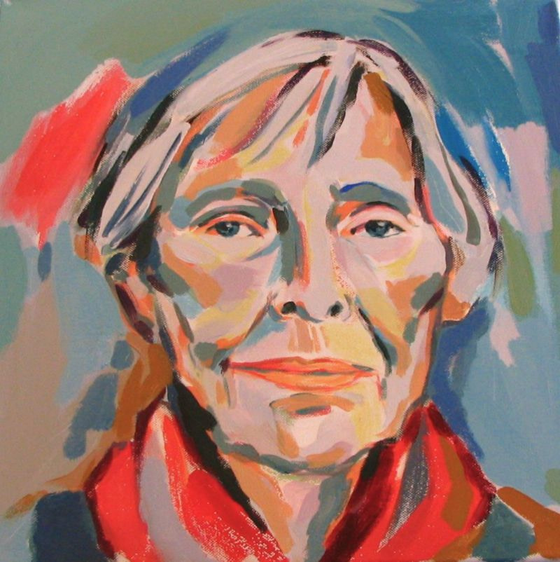 Portret van oude vrouw Jayven Art