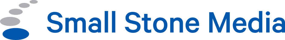 Logo Small Stone Media (wit)