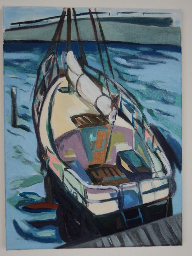 Delfshaven (maritiem olieverfschilderij in de haven van Rotterdam - Jayven Art)